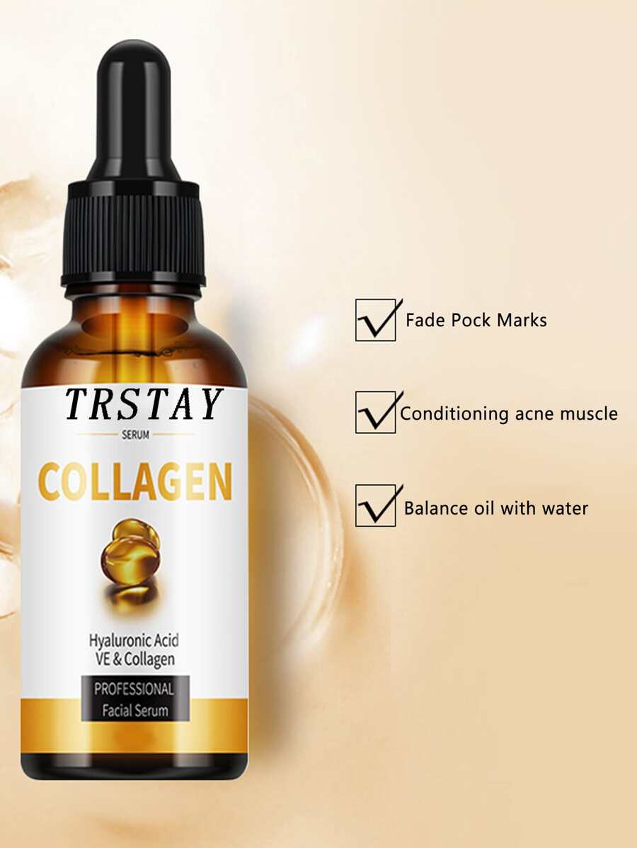 Hyaluronic Acid VS Collagen Facial Serum, Fade Pockmarks, Balance Oil With Water SHEIN USA