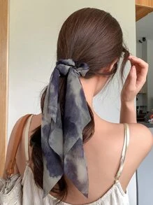 3 Dây buộc tóc phong cách vẽ mực dành cho nữ, Dây thun đơn giản và thanh lịch dùng để buộc tóc đuôi ngựa hoặc buộc tóc - Nhiều màu - Xem 3