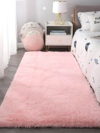 Soft Long Rug For Bedroom Living Room White Plush Fluffy Bedside Rug  Shag Fluffy  Rug Carpet Non Shedding For Nursery Children Kids Girls Room Home Decorative ,Room Decor
