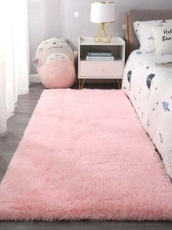 Soft Long Rug For Bedroom Living Room White Plush Fluffy Bedside Rug  Shag Furry  Rug Carpet Non Shedding For Nursery Children Kids Girls Room Home Decorative