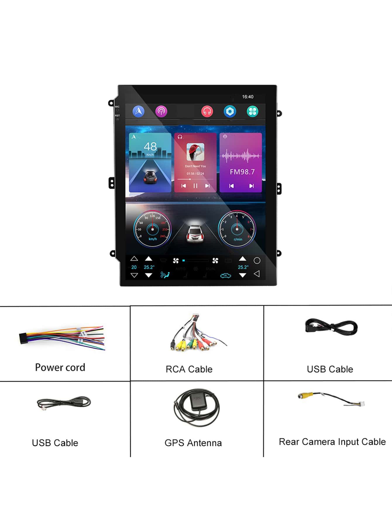 7 Inch Retractable Android Car Multimedia Player