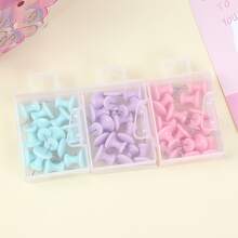 50入組馬卡龍彩色金屬質感曲別針套裝辦公室用品 - 玫瑰金 - 查看 8