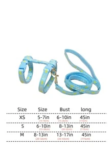 Thú cưng Hình dạng Dây kéo & Vòng cổ Đối với Mèo Và Nhỏ bé Thú cưng , Nhiều Màu sắc - Màu xanh nhạt - Xem 2