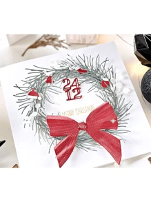 小豬工藝金屬切割模具切割模具模具聖誕針分支剪貼簿紙工藝刀模具刀片打孔模板模具 - 杏色 - 查看 5