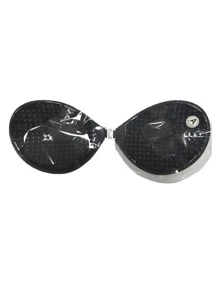 2件装新款修身胸贴聚拢胸贴性感婚纱带乳头贴吊带裙泳装专用隐形胸罩女士黑色胸贴 杏色胸贴 隐形胸贴 - 彩色 - 查看 8