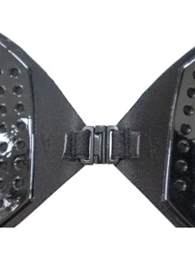 2件装新款修身胸贴聚拢胸贴性感婚纱带乳头贴吊带裙泳装专用隐形胸罩女士黑色胸贴 杏色胸贴 隐形胸贴 - 彩色 - 查看 10