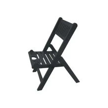 椅子設計書桌可折疊手機支架 - 黑色 - 查看 1