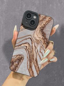 Marble Print Phone Case - Multicolor - View 3