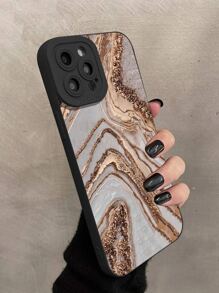 Marble Print Phone Case - Multicolor - View 4