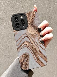 Marble Print Phone Case - Multicolor - View 1