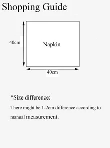 1 pieza Servilleta de tela unicolor - Beis - Ver 5