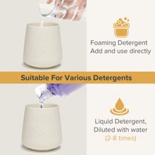 1 件 12 盎司宽口陶瓷皂液器可再填充泵瓶，适用于液体皂液、洗发水、沐浴露、洗手液、护发素、厨房洗涤剂、浴室乳液分配瓶、酒店民宿、厨房、水槽、洗衣机 - 家居配件 - 金色 - 查看 6