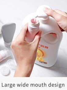 3pcs Silicone Leak-Proof Travel Bottles Refillable Squeezable Containers For Shampoo Refillable Container - Multicolor - View 4