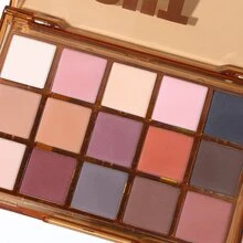 UCANBE Colorful 15 Shades Eyeshadow Makeup Palette,Shimmer Matte Metallic High Pigmented Neutral Bold Waterproof Eyes Shadow, Creamy Blendable Make Up Pallet Set - Light Chocolate - Nhiều màu - Xem 7