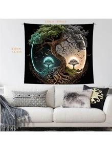 Hoa văn cây Boho Tường Tấm thảm Đồ trang trí Đối với Phòng khách , Phòng ngủ , Ký túc xá - Nhiều màu - Xem 3