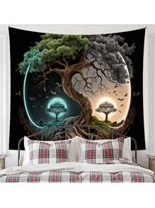 Hoa văn cây Boho Tường Tấm thảm Đồ trang trí Đối với Phòng khách , Phòng ngủ , Ký túc xá - Nhiều màu - Xem 1