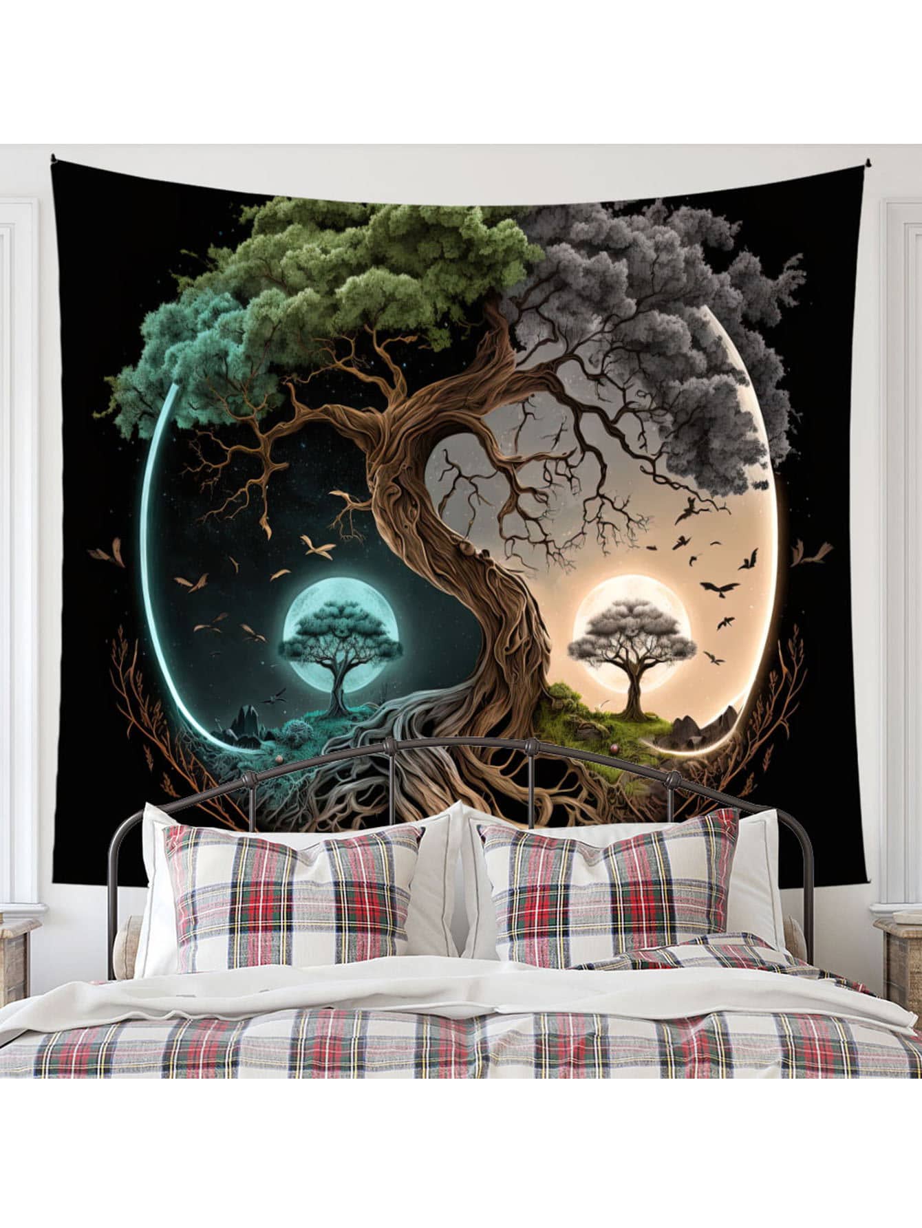 Hoa văn cây Boho Tường Tấm thảm Đồ trang trí Đối với Phòng khách , Phòng ngủ , Ký túc xá - Nhiều màu - Xem 1