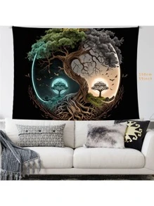 Hoa văn cây Boho Tường Tấm thảm Đồ trang trí Đối với Phòng khách , Phòng ngủ , Ký túc xá - Nhiều màu - Xem 4