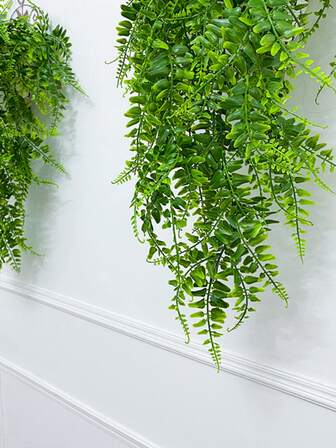 Konstgjord vägghängande gräs Vine Fern Plant för heminredning, grön, alla hjärtans dag, present