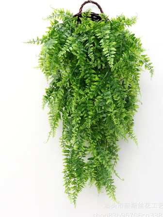 Konstgjord vägghängande gräs Vine Fern Plant för heminredning, grön, alla hjärtans dag, present