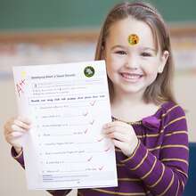 1500入組兒童獎勵貼紙，圓形可愛動物貼紙3卷，勵志獎勵貼紙，有趣的教師貼紙，適合兒童老師課堂學校用品 - 彩色 - 查看 6