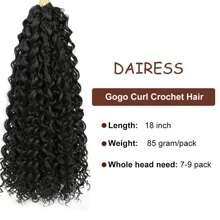 1pc 18inch 85g New Style Gogo Curl Crochet Hair