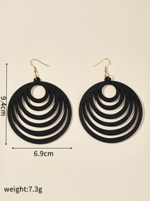 Hollow Out Round Drop Earrings