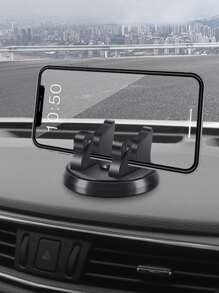 Trang trí thiên nga Có thể xoay Giá đỡ điện thoại trên ô tô - màu đen - Xem 1