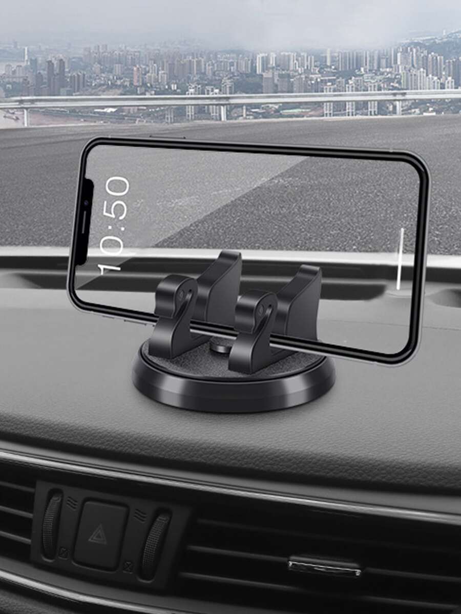 Trang trí thiên nga Có thể xoay Giá đỡ điện thoại trên ô tô - màu đen - Xem 1