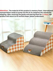 Pet Stairs For Bed, Detachable Sponge Step Ladder With Anti-Slip Bottom For Cats And Dogs - Yellow - View 6