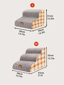 Pet Stairs For Bed, Detachable Sponge Step Ladder With Anti-Slip Bottom For Cats And Dogs - Yellow - View 8