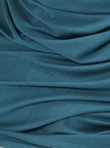 1 Khăn quàng đầu màu trơn cho nữ, Khăn quấn đầu Hijab mềm - Màu xanh ngọc - Xem 3