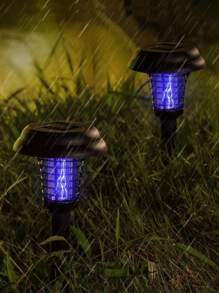 1入組太陽滅蚊戶外花園草地蚊子驅蟲蚊子陷阱電擊類型 - 彩色 - 查看 2