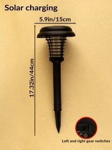 1入組太陽滅蚊戶外花園草地蚊子驅蟲蚊子陷阱電擊類型 - 彩色 - 查看 7