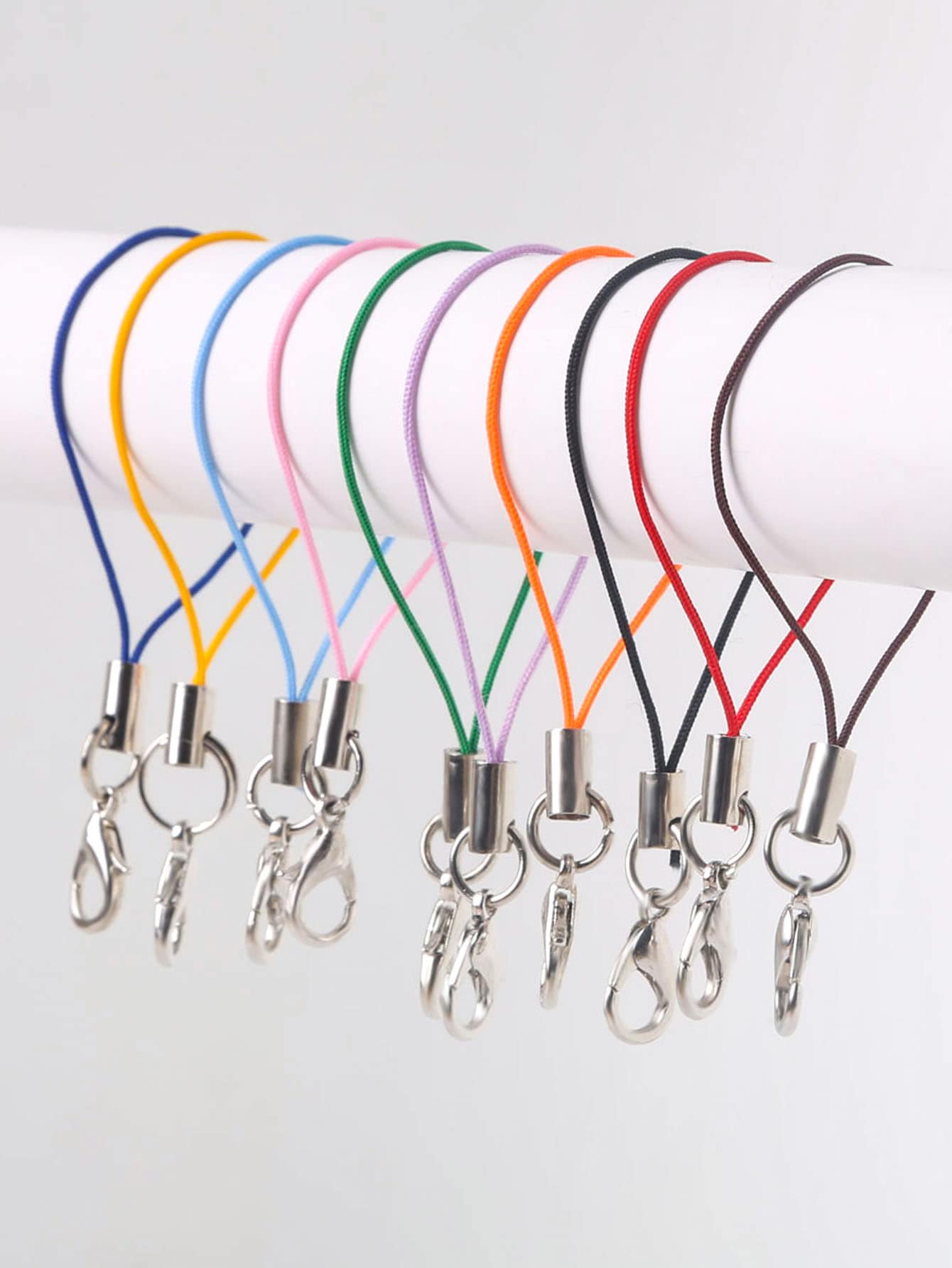 30/100 sztuk brelok pasek sznurki nylonowa nić lina wisiorek na sztuczna biżuteria łańcuszek do telefonu breloki akcesoria do rękodzieła