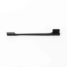 1入組雙面邊緣控制髮刷，2合1染色髮刷，梳理髮型塑造修容，邊緣控制拋光梳，女性女孩造型工具，適用於所有嬰兒頭髮修飾 - 黑色 - 查看 3