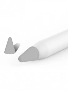 10pcs Silicone Stylus Pen Tip Case Compatible With Apple Pencil - Grey - View 4