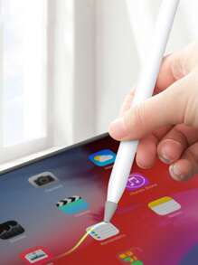 10pcs Silicone Stylus Pen Tip Case Compatible With Apple Pencil - Grey - View 1