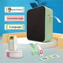 P15 Label Maker Machine-BT Wireless Sticker Printer,Pocket Sticker Maker With 1pc 12*40mm Tape - Green - View 9