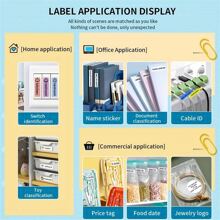 P15 Label Maker Machine-BT Wireless Sticker Printer,Pocket Sticker Maker With 1pc 12*40mm Tape - Green - View 4