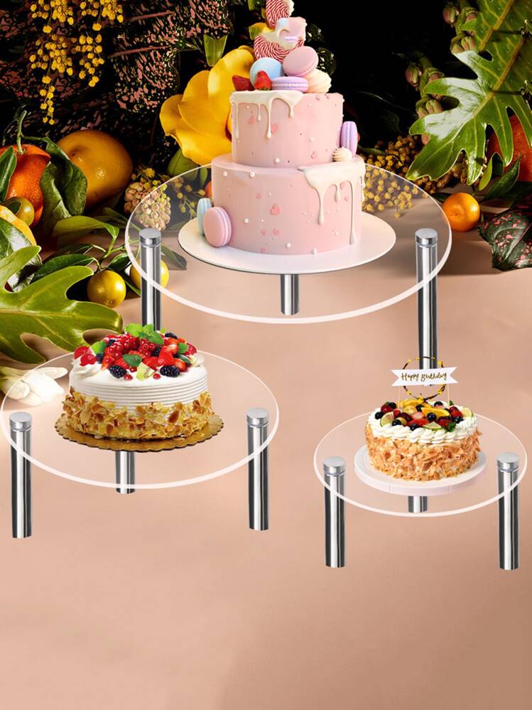 Clear Acrylic Cupcake Stand action Figure Display Stand wedding Birthday Party Storage Racks SHEIN