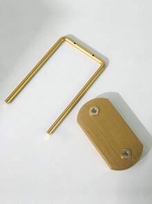 1 Piece Of Light Luxury Metal Jewelry Display Rack, Earring Display Rack, Simple Earring Display Prop, Jewelry Storage Rack Gifts For Women - Gold - View 8