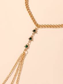 1 Miếng Đúng mốt Tối giản Trang trí ngôi sao Chuỗi vòng tay Có nhẫn Đối với phụ nữ , Thích hợp Đối với Kỳ nghỉ , Buổi tiệc Và Thu thập - Vàng - Xem 3