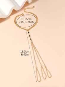 1 Miếng Đúng mốt Tối giản Trang trí ngôi sao Chuỗi vòng tay Có nhẫn Đối với phụ nữ , Thích hợp Đối với Kỳ nghỉ , Buổi tiệc Và Thu thập - Vàng - Xem 4