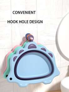 嬰兒洗臉盆,便攜式兒童洗屁股盆耐用洗腳盆可愛的嬰兒小桶加厚洗澡桶帶掛鉤孔,適用於嬰兒兒童旅行家庭 - 粉色 - 查看 5