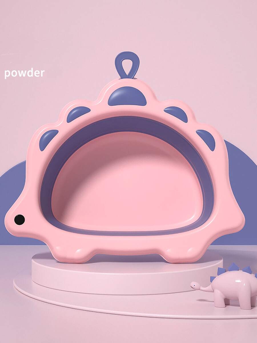 嬰兒洗臉盆,便攜式兒童洗屁股盆耐用洗腳盆可愛的嬰兒小桶加厚洗澡桶帶掛鉤孔,適用於嬰兒兒童旅行家庭 - 粉色 - 查看 1