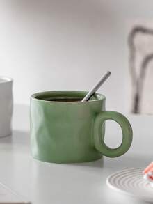 1 taza de cerámica Klein Blue taza para café con diseño y estilo, ideal para el desayuno - Naranja - Ver 3