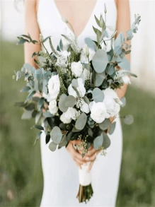 5 cái huynh diệp Lá Gốc Bó hoa Đồ trang trí Cho đám cưới , Nhà  Trang trí - màu xanh lá - Xem 5