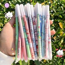 3pcs Cartoon Black Erasable Gel Pen, 0.5mm Creative Writing Pen, Stress Relief - Purple - View 9