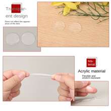 10 件圆形 10 毫米 * 30 粒亚克力双面胶带无痕纳米防水胶贴家居派对装饰汽车固定垫、贴纸、墙贴花、乙烯基贴花用于家居装饰、春季装饰物品刷新您的家、节日装饰贴纸礼物生日毕业